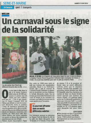 Article Le Parisien (5 juin 2010)